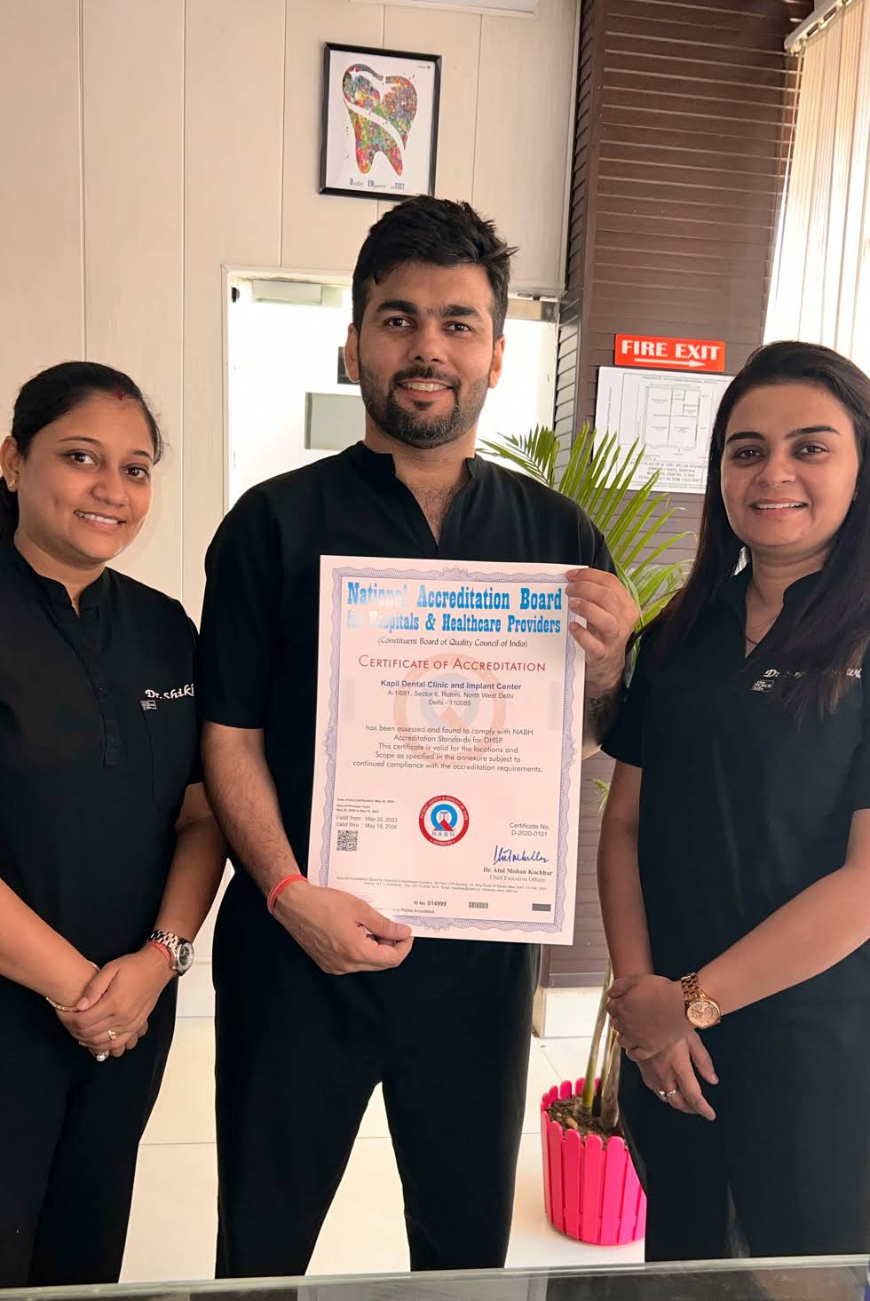 NABH Accreditation Certificate — Kapil Dental Clinic
